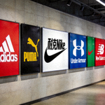 耐克Nike品牌合作伙伴Logo墙展示